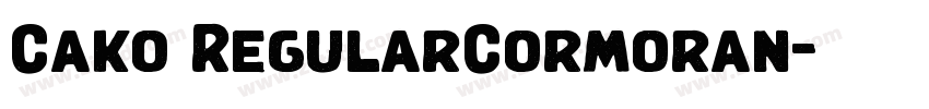 Cako RegularCormoran字体转换